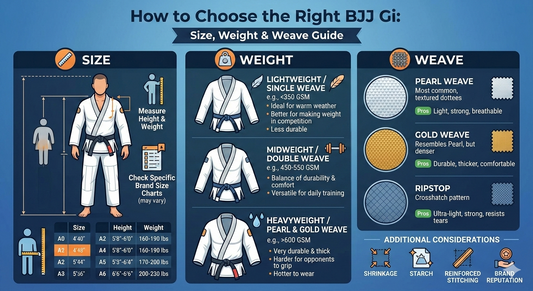 How to Choose the Right BJJ Gi Size, Weight & Weave Guide
