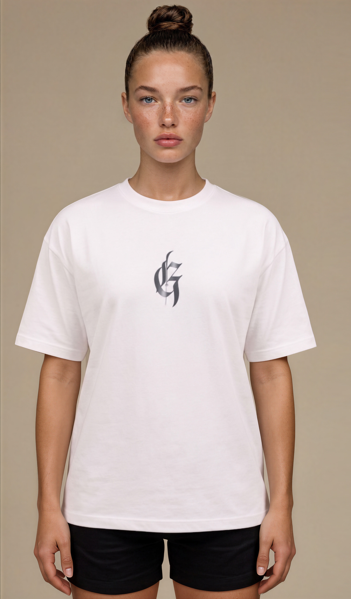 White - Grey Ink - Short Sleeve T-Shirt Unisex