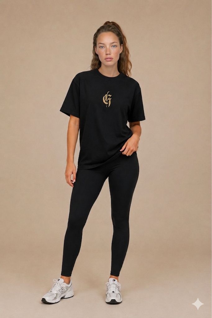 Black - Gold Ink - Short Sleeve T-Shirt Unisex